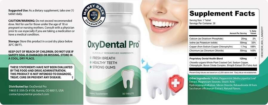 OxyDental Pro Ingredients